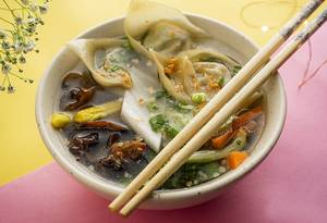 Veg Wonton Soup