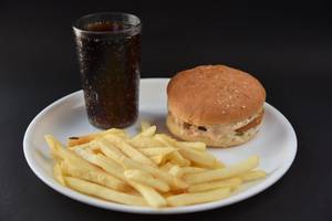 Veg Burger+french Fries+coke