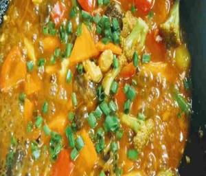 Exotic Veggies Wok In Choice Of Sauce (hunan Chilly/hot Garlic/