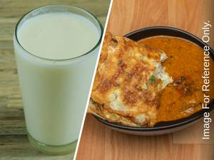 Omelette Curry + Punjabi Lassi