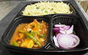 Chilly Paneer + Veg Fried Rice