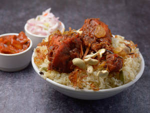 Fried Chicken Biryani (2 Chicken pcs)