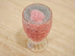 Blueberry Basil Seed Drink