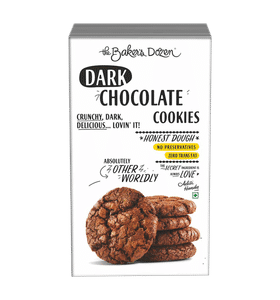 Dark chocolate cookies 12 pc by Bakers dozen veg (200 gms)