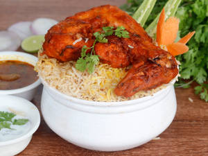 Chicken Wings Biryani(3 Pcs)