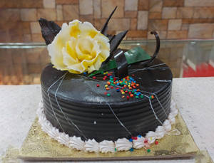 Eggless Plain Chocolate Cake [500g]