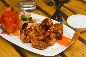 Grilled Barbeque Prawns