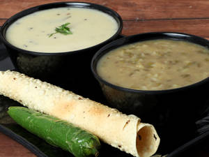 Gujarati Khichdi Kadhi Platter