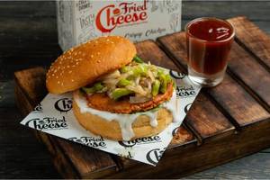 Chilli and Cheese Chicken Patty Burger