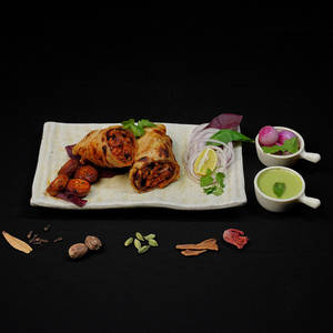 Mushroom Tikka Parantha Roll