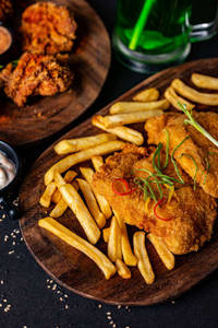 Fish And Chips [2 Pieces] With Tartar Sauce