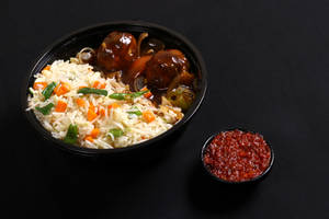 Veg Manchurian Rice Bowl
