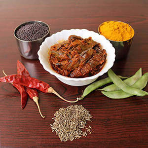 Chikkudukaya Beans Pickle Andhra Style (250 gms)