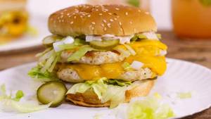 Chicken Cheese Twin Burger