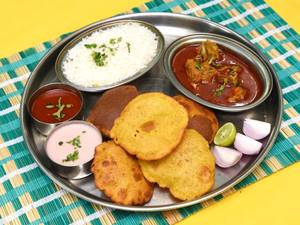Mutton Thali with Vade