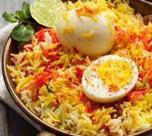 Egg Biryani (Half)