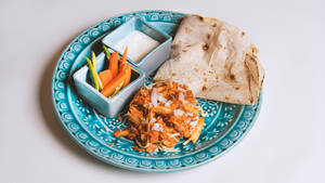 Chicken Shawarma Plate With Choice Of Bread(2)