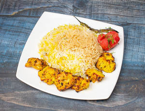 Jujeh Kabab With Rice