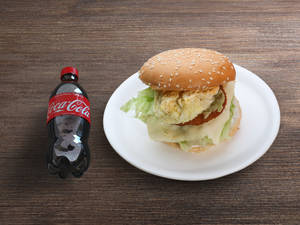 Chicken Jumbo Burger + Coke (250 Ml)