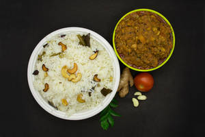 Ghee rice with beef curry