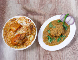 Chicken Biryani And Chap Combo