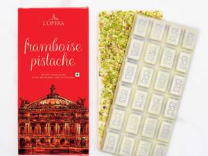 White Chocolate Pistachio And Raspberry Bar