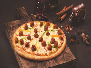 Mushroom Tikka Pizza [10 Inch]