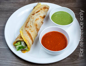 Paneer Bhurji Kathi Roll 