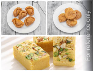 Sone Papidi(250 Gms) + Kova Puri(250 Gms) + Sugar Free Badhusha(250 Gms)