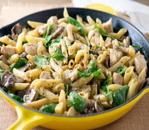 Turkish Chicken White Sauce Penne Pasta