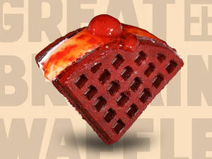 Red Velvet Strawberry Cream Waffle