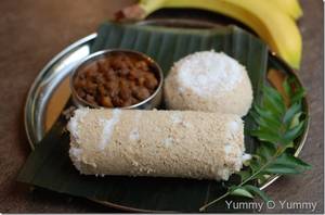 Wheat Puttu + Kadala Curry