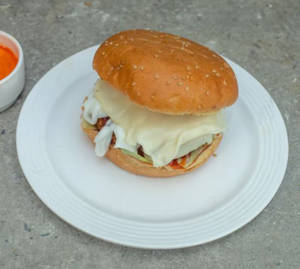 Aloo Tikki with Cheese Burger