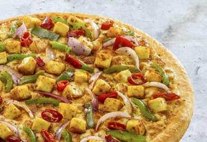 Paneer mushroom pizza