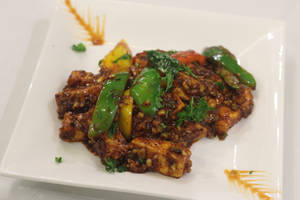 Cottage Cheese in Green Sauce