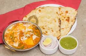 Sahi Paneer + 4 Butter roti + Rice + Pickles + Salad