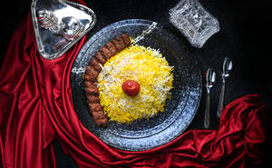 Chelo Rice Kebab Koobideh Mutton