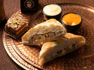 Paneer (cottage Cheese) Shawarma In Focaccia Bread