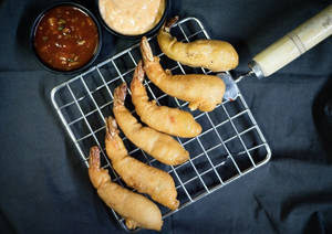 Golden Fried Prawns