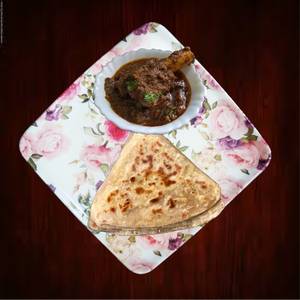 Paratha (4 Pcs) + Mutton Curry (1 Pc)