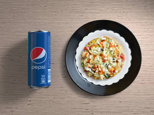 10" Tomato & Cheese Pizza + Cold Drink (Small)
