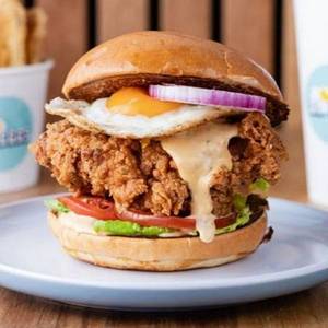 Peri Peri Egg Chicken Zinger Burger