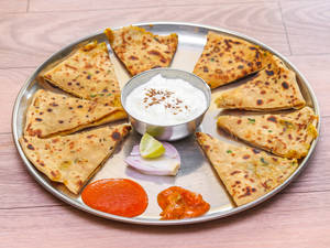 Aloo Paratha and Dahi