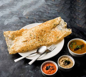 Rawa Onion Cheese Paneer Masala Dosa