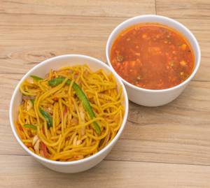 Veg Manchurian Noodles