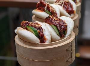 Mushroom & Aubergine Bao (2pc)