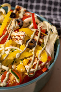 Pesto Paneer Salad