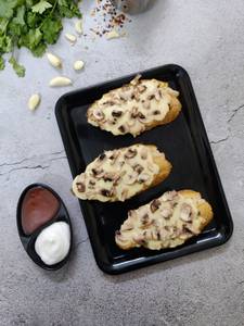Mushroom Garlic Bread