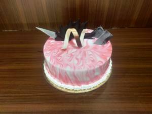 Raspberry Cake (Eggless)