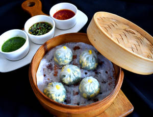Corn, Cheese & Spinach Dumpling [5 Pieces]